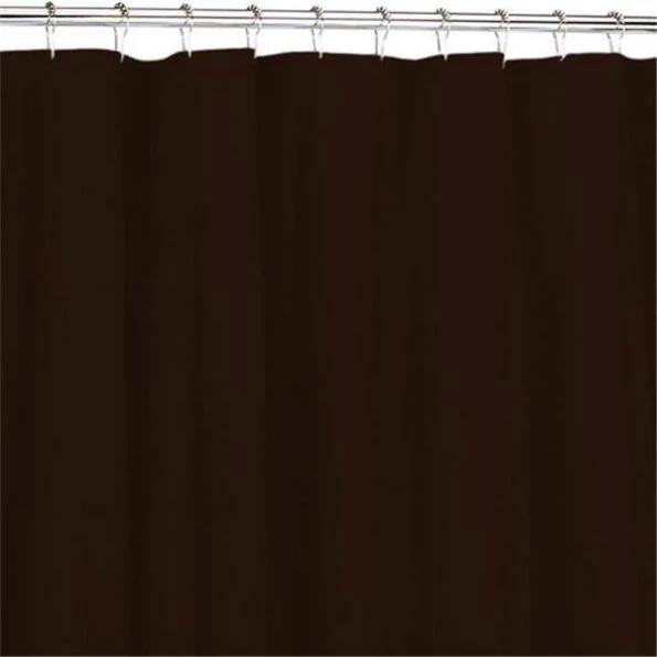 Carnation Home Fashions SC-FAB/13 70 in. x 72 in. Fabric Shower Curtain Liner - Brown 1 Carnation Home Fashions SC-FAB/13 70 in. x 72 in. Fabric Shower Curtain Liner – Brown