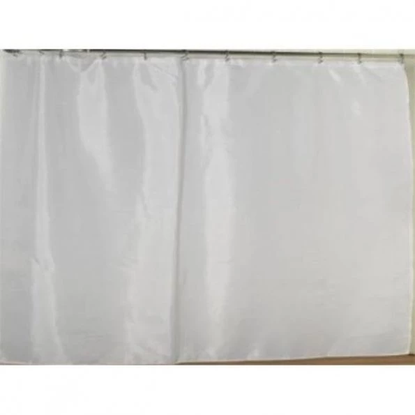 Carnation Home Fashions SC-FAB/108/21 70 in. x 72 in. Fabric Shower Curtain Liner - White 1 Carnation Home Fashions SC-FAB/108/21 70 in. x 72 in. Fabric Shower Curtain Liner – White