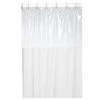 Carnation Home Fashions SCWIN/72/08 70 in. x 72 in. Window Shower Curtain or Liner - Ivory
