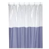 Carnation Home Fashions SCWIN/72/24 70 in. x 72 in. Window Shower Curtain or Liner - Slate Blue