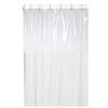 Carnation Home Fashions SCWIN/84/08 70 in. x 84 in. Window Shower Curtain or Liner - Ivory