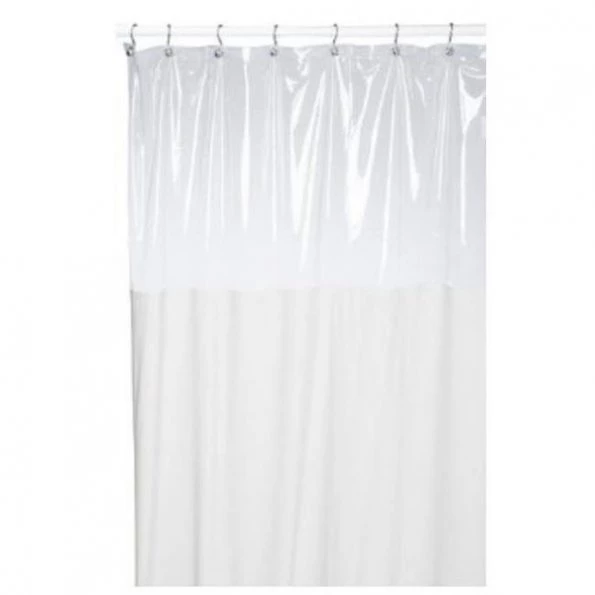 Carnation Home Fashions SCWIN/84/08 70 in. x 84 in. Window Shower Curtain or Liner - Ivory 1 Carnation Home Fashions SCWIN/84/08 70 in. x 84 in. Window Shower Curtain or Liner – Ivory