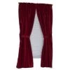 Carnation Home Fashions SWC-L/20 Lauren 34 in. x 54 in. Dobby Fabric Window Curtain - Burgundy