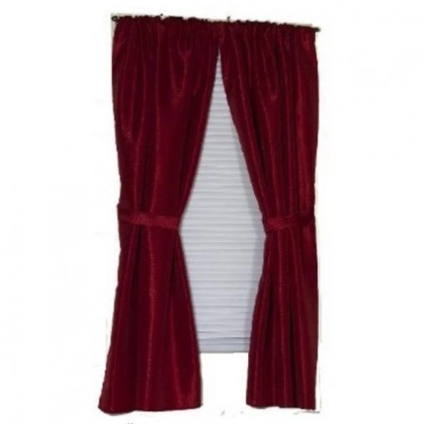Carnation Home Fashions SWC-L/20 Lauren 34 in. x 54 in. Dobby Fabric Window Curtain - Burgundy 1 Carnation Home Fashions SWC-L/20 Lauren 34 in. x 54 in. Dobby Fabric Window Curtain – Burgundy