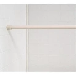 Carnation Home Fashions TSR-15 Bone Steel Shower Curtain Tension Rod Size 41-76
