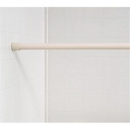 Carnation Home Fashions TSR-15 Bone Steel Shower Curtain Tension Rod Size 41-76