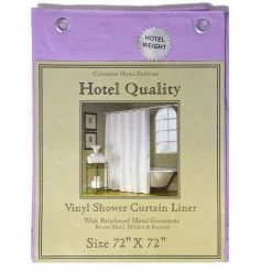 Carnation Home Fashions USC-8/07 72 in. x 72 in. 8 Gauge Hotel Vinyl Shower Curtain Liner - Lilac