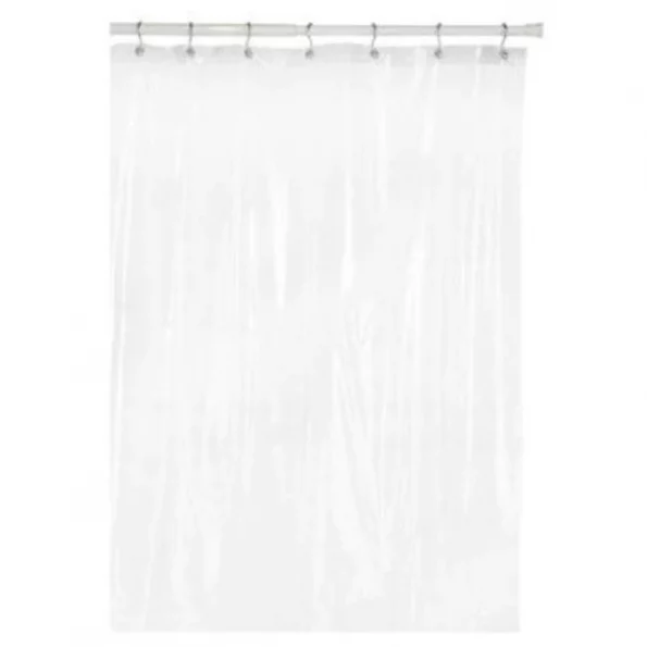 Carnation Home Fashions USC-8/26 72 in. x 72 in. 8 Gauge Hotel Vinyl Shower Curtain Liner - Super Clear 1 Carnation Home Fashions USC-8/26 72 in. x 72 in. 8 Gauge Hotel Vinyl Shower Curtain Liner – Super Clear
