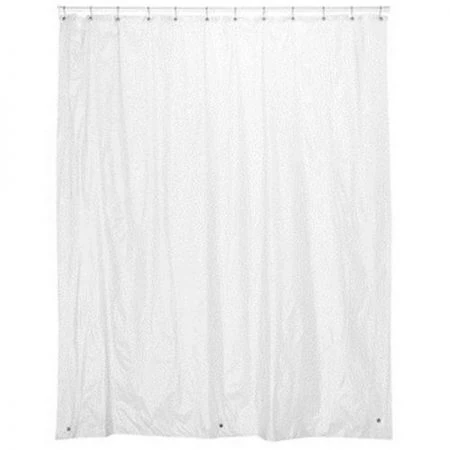 Carnation Home Fashions SCEVA-10-10 Heavy Gauge Peva Shower Curtain Liner; Standard Size - Frosty Clear