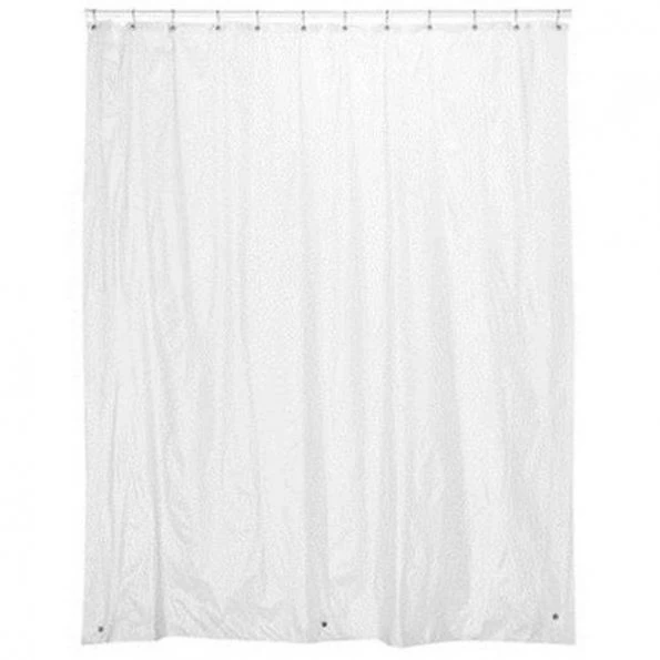 Carnation Home Fashions SCEVA-10-10 Heavy Gauge Peva Shower Curtain Liner; Standard Size – Frosty Clear