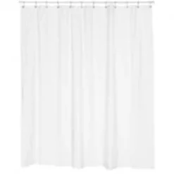 Carnation Home Fashions SCEVA-10-21 Heavy Gauge Peva Shower Curtain Liner; Standard Size – White