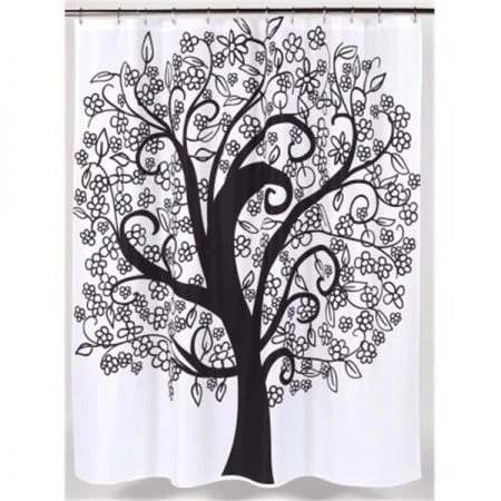 Carnation Home Fashions FSC13-TL Tree of Life Fabric Shower Curtain