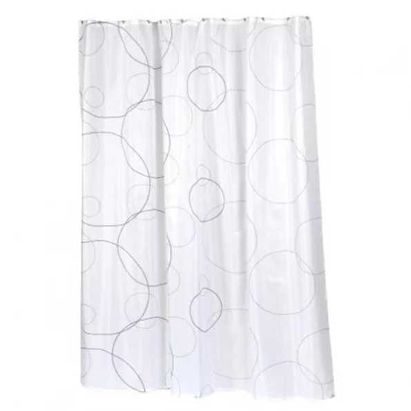 Carnation Home Fashions FSC-AVA Ava Fabric Shower Curtain 1 Carnation Home Fashions FSC-AVA Ava Fabric Shower Curtain