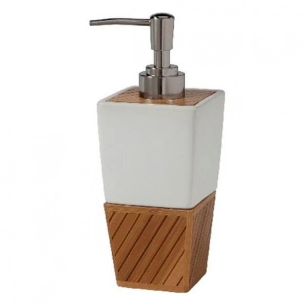 Creative Bath Products Creative Bath SBM59BR Spa Bamboo Lotion Dispenser 1 Creative Bath SBM59BR Spa Bamboo Lotion Dispenser