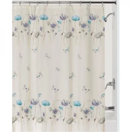 Chesterfield Leather Garden Gate Shower Curtain - Purple