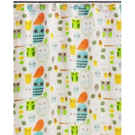 Creative Bath Products Creative Bath S1070MULT Give A Hoot Shower Curtain