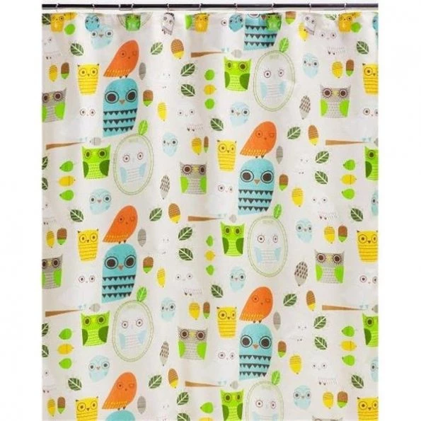 Give A Hoot Shower Curtain