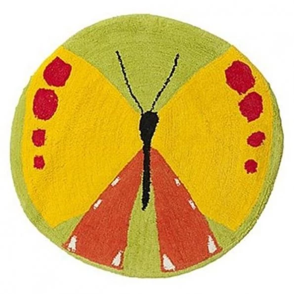 Kathy Davis R1221MULT Flutterby Bath Rug