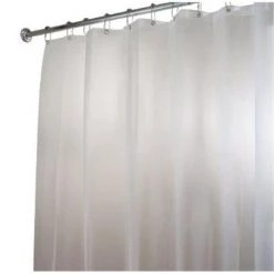 Interdesign Craft Inc 15162 EVA Shower Curtain-Liner 72×84 Frost Pack of 4