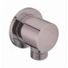 Dawn Kitchen & Bath Products Inc Dawn Kitchen WCTR50400 Shower Wall Mount Supply Round Elbow; Brushed Nickel