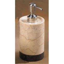 EVCO International 74623 Champagne Marble Inverary Banded Liquid Soap Dispenser