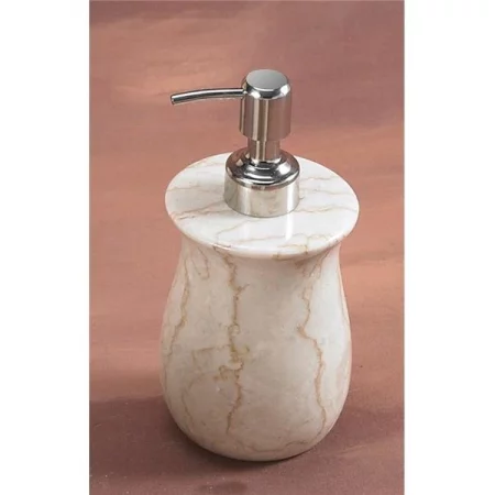 EVCO International 74353 Champagne Marble Vase Liquid Soap Dispenser