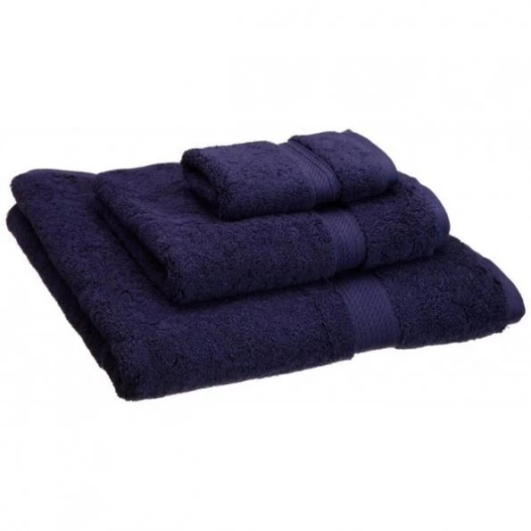 Superior 900GSM Egyptian Cotton 3-Piece Towel Set Navy Blue 1 900GSM Egyptian Cotton 3-Piece Towel Set Navy Blue