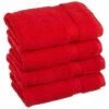 Superior 900GSM Egyptian Cotton 4-Piece Hand Towel Set Red