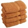 Superior 900GSM Egyptian Cotton 4-Piece Hand Towel Set Rust