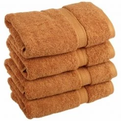 900GSM Egyptian Cotton 4-Piece Hand Towel Set Rust