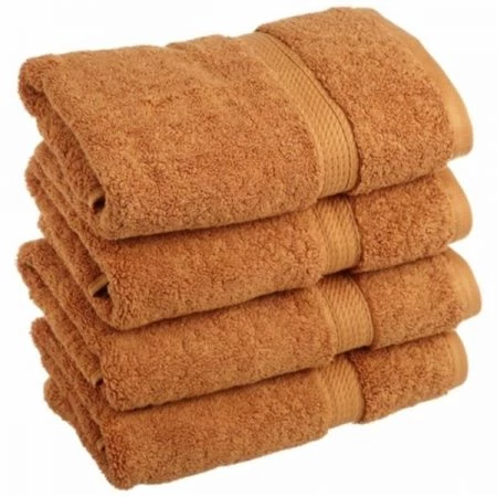 Superior 900GSM Egyptian Cotton 4-Piece Hand Towel Set Rust
