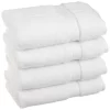 Superior 900GSM Egyptian Cotton 4-Piece Hand Towel Set White