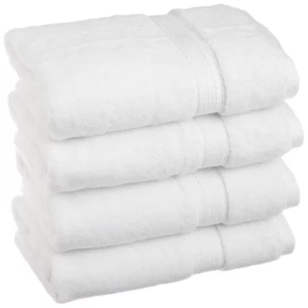 Superior 900GSM Egyptian Cotton 4-Piece Hand Towel Set White
