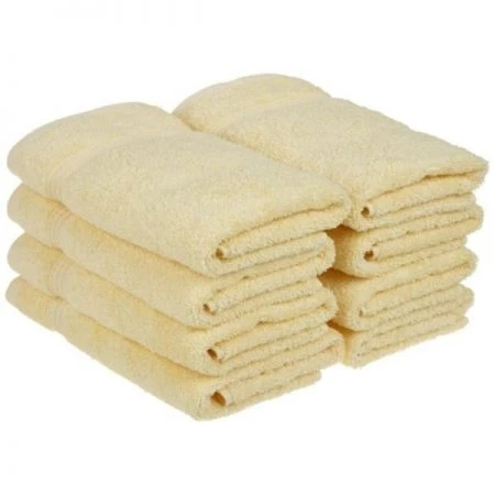 Superior Egyptian Cotton 8-Piece Hand Towel Set Canary