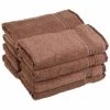 Superior Egyptian Cotton 8-Piece Hand Towel Set Mocha