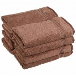 Superior Egyptian Cotton 8-Piece Hand Towel Set Mocha