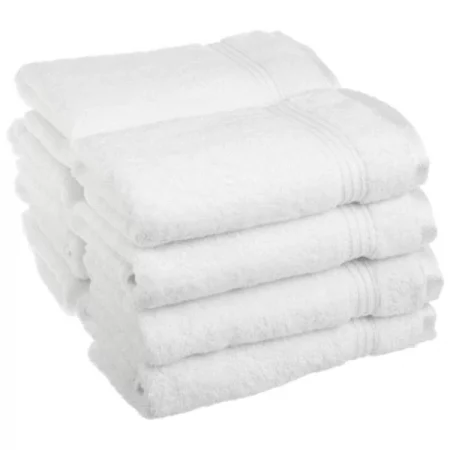 Superior Egyptian Cotton 8-Piece Hand Towel Set White