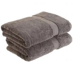 900GSM Egyptian Cotton 2-Piece Bath Towel Set Charcoal