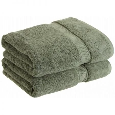 Superior 900GSM Egyptian Cotton 2-Piece Bath Towel Set Forest Green