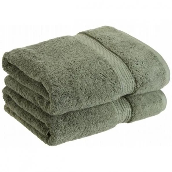 900GSM Egyptian Cotton 2-Piece Bath Towel Set Forest Green