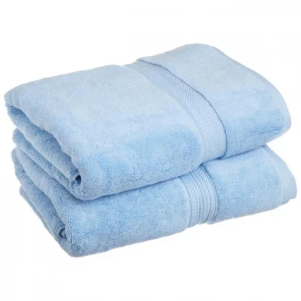 Superior 900GSM Egyptian Cotton 2-Piece Bath Towel Set Light Blue 1 900GSM Egyptian Cotton 2-Piece Bath Towel Set Light Blue