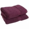 Superior 900GSM Egyptian Cotton 2-Piece Bath Towel Set Plum