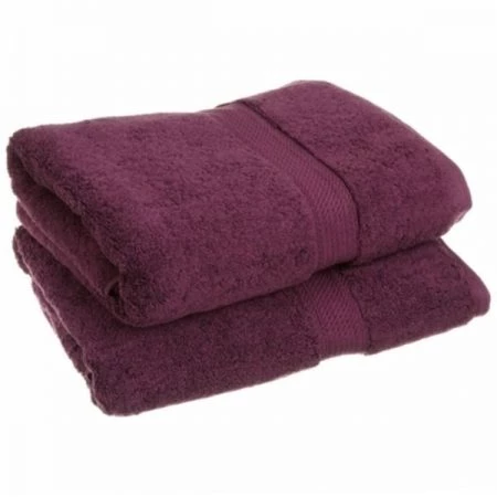 Superior 900GSM Egyptian Cotton 2-Piece Bath Towel Set Plum
