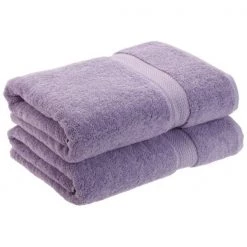 Superior 900GSM Egyptian Cotton 2-Piece Bath Towel Set Purple