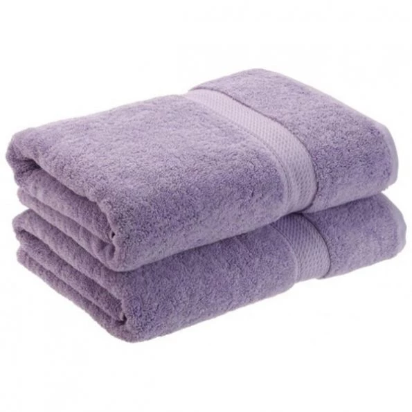 Superior 900GSM Egyptian Cotton 2-Piece Bath Towel Set Purple 1 900GSM Egyptian Cotton 2-Piece Bath Towel Set Purple