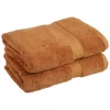 Superior 900GSM Egyptian Cotton 2-Piece Bath Towel Set Rust