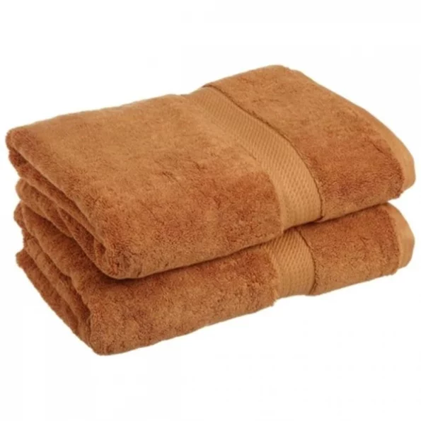 900GSM Egyptian Cotton 2-Piece Bath Towel Set Rust