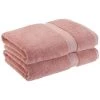 Superior 900GSM Egyptian Cotton 2-Piece Bath Towel Set Tea Rose