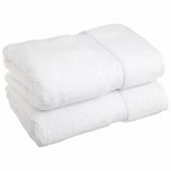 Superior 900GSM Egyptian Cotton 2-Piece Bath Towel Set White