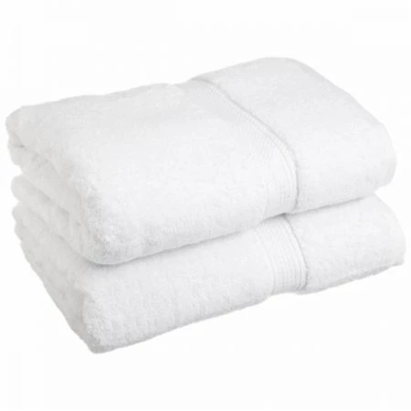 Superior 900GSM Egyptian Cotton 2-Piece Bath Towel Set White